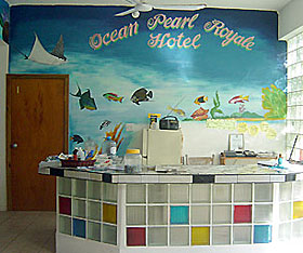 Ocean Pearl Royale Hotel - front desk